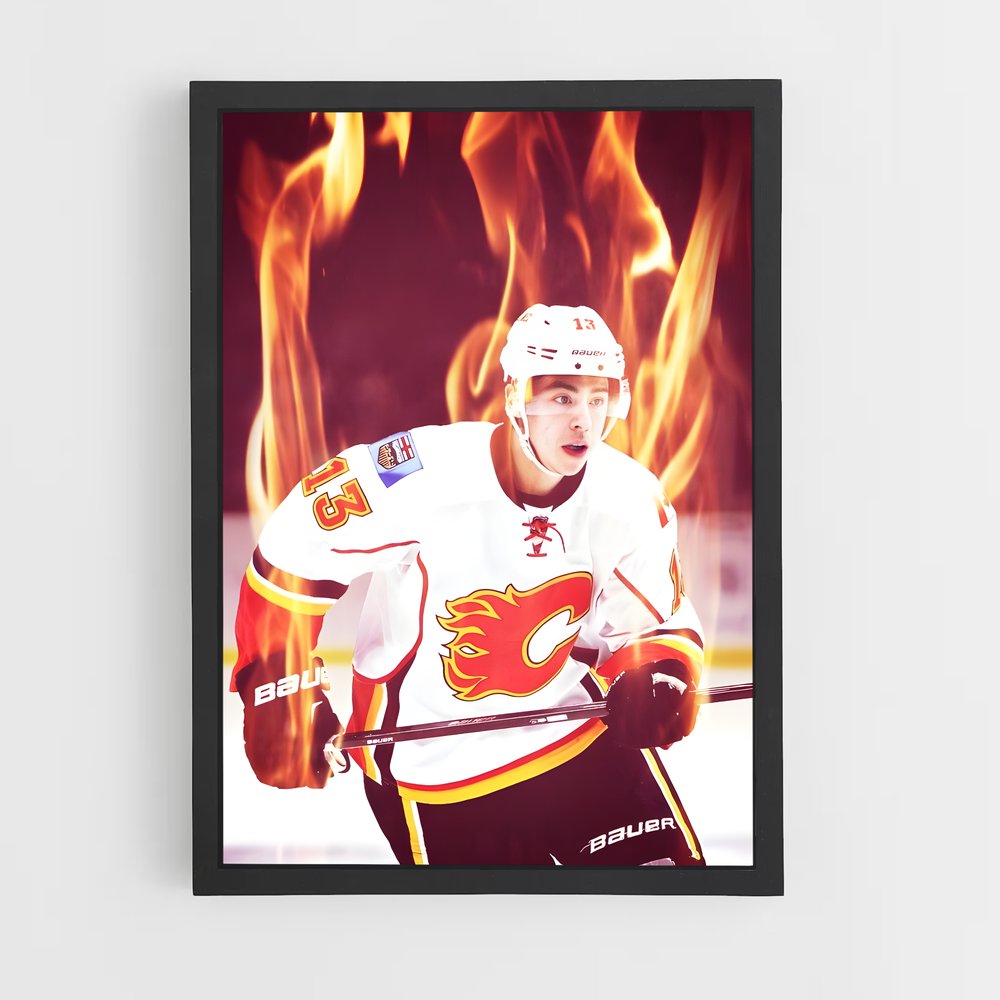 Poster Johnny gaudreau – affiche Hockey sur glace (vue 2)